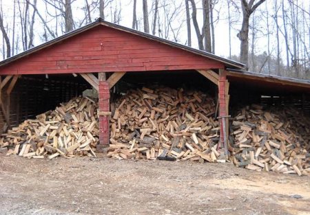  Firewood in Holly Springs GA - Chipper Tree Service - Firewood_in_barn_firewood