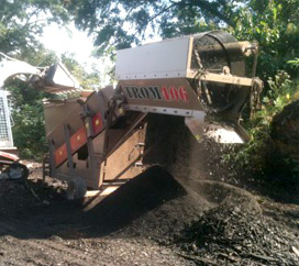 Concrete Demolition in Woodstock GA - Chipper Tree Service - multch1
