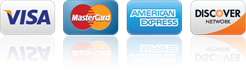 Visa, Mastercard, American Express, and Discover Network